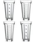 Coffret de 4 long drink SAGA Décors différents - Transparent