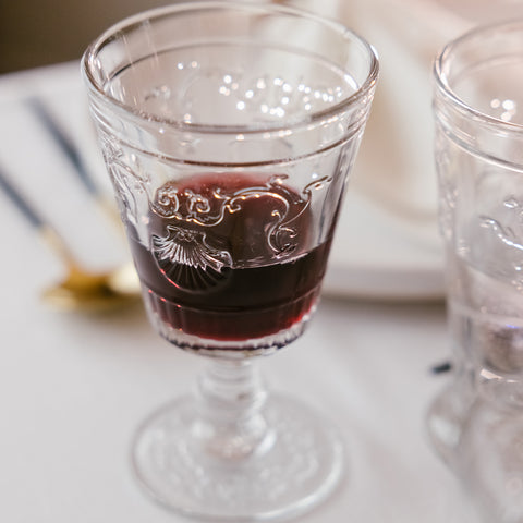 Lot de 6 verres à eau à pied VERSAILLES  - Transparent