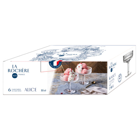 Lot de 6 coupes à dessert ALICE
