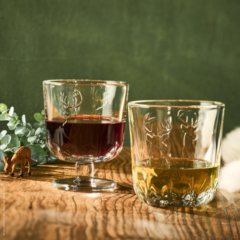 Lot de 6 verres à vin CERF